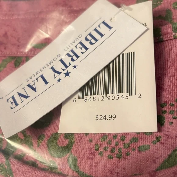 🍎NEW Liberty Lane Long Sleeve Quality Women’s Wear Soft Cotton Blend Apples 🍎 - Picture 10 of 10